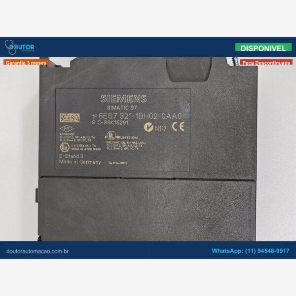 SIMATIC S7-300 SM321 DI 16x DC24V 6ES7321-1BH02-0AA0