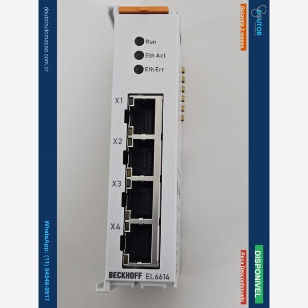 Beckhoff EL6614 EtherCAT 4-Port Ethernet Switch Terminal